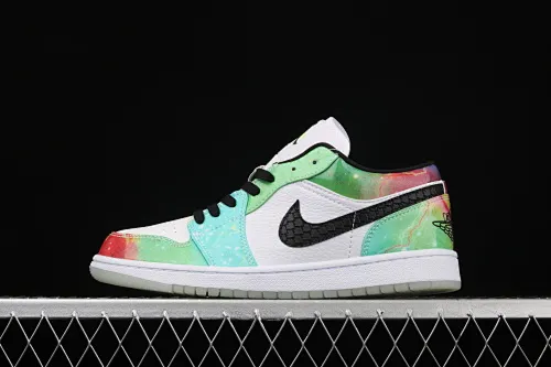 All categories Air Jordan Jordan series basketball shoes Air Jordan 1 Low Air Jordan 1 Low Multicolor AJ1 Joe 1 Galaxy low-top casual sports shoes CW7310-909